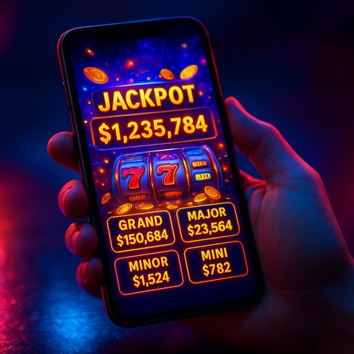 CK333 Win jackpot counter on phone display