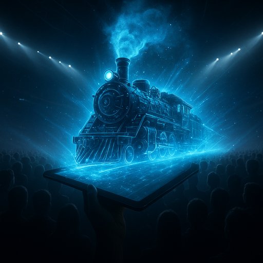 CK333 Win Money Train 3 dark train scene on tablet