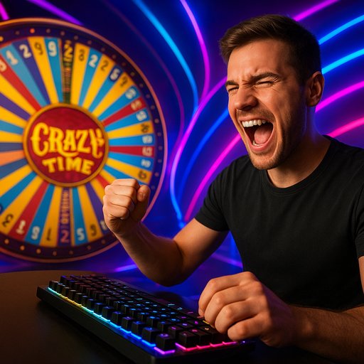 CK333 Win Crazy Time wheel close-up